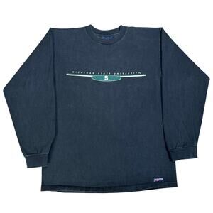 Vintage Michigan State University Spartans 90s Jansport USA Long Sleeve Shirt M